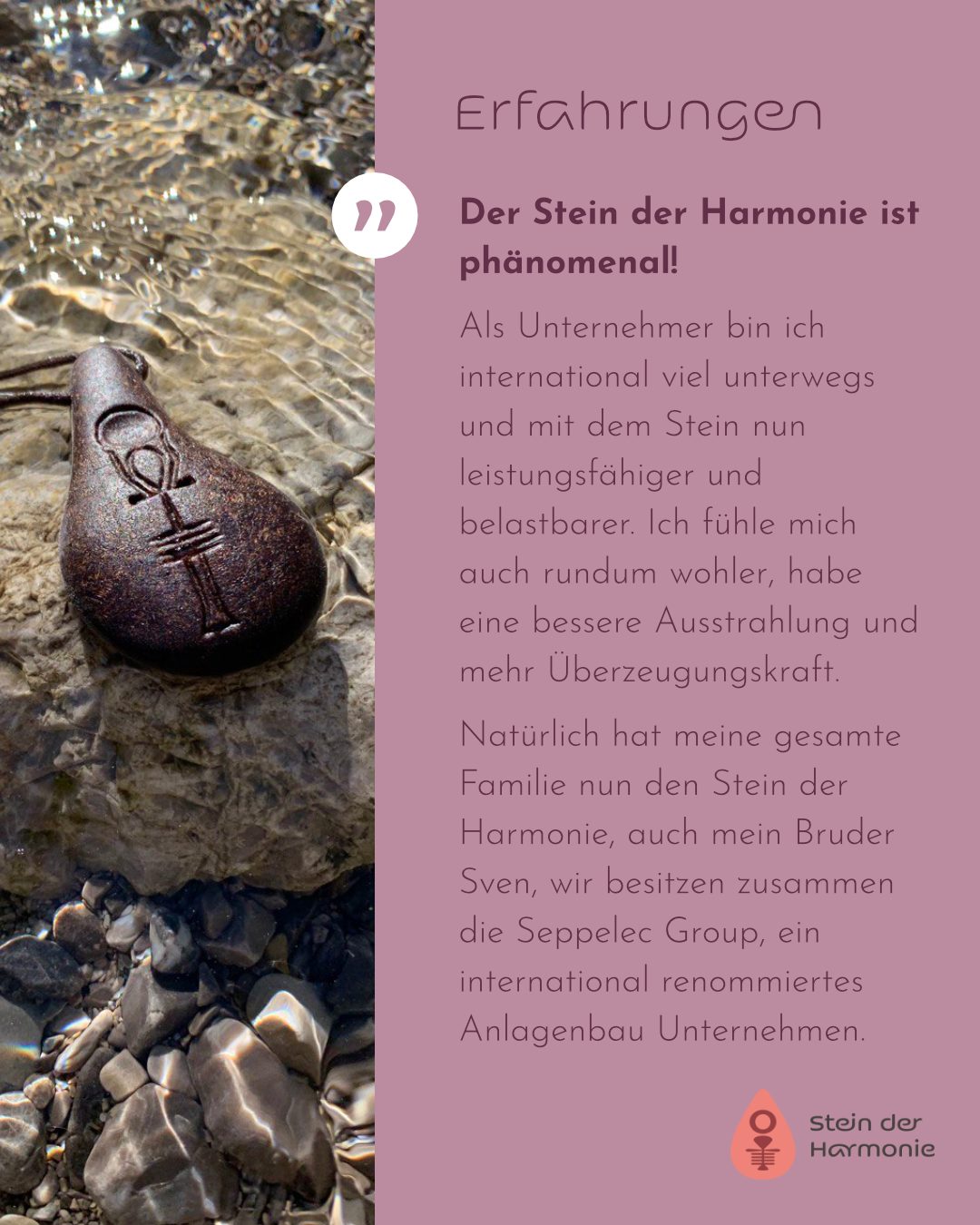 "✨ Erfahrungen mit dem Stein der Harmonie Manchmal sind es persönliche Erfahrungen,…