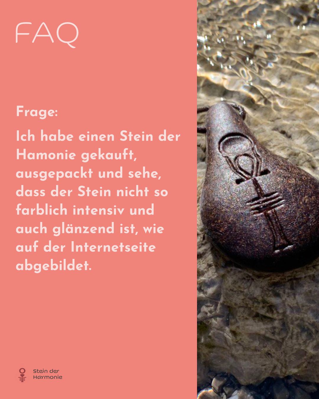 "Mein Stein wirkt nach dem Auspacken farblich nicht so intensiv und glänzend…